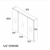 Mirror Cabinet Maize 900mm - MC900 - White